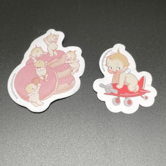 Brandy Melville Pin and 2 Stickers - Picture 2 of 7